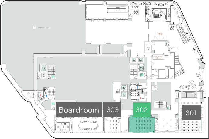 会場の位置情報の図