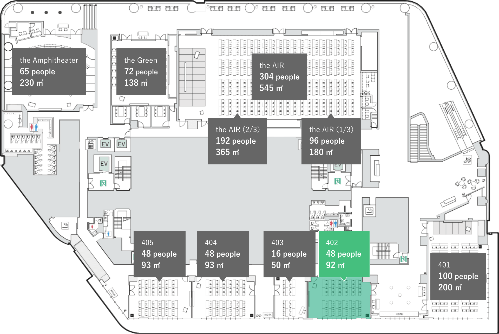 会場の位置情報の図