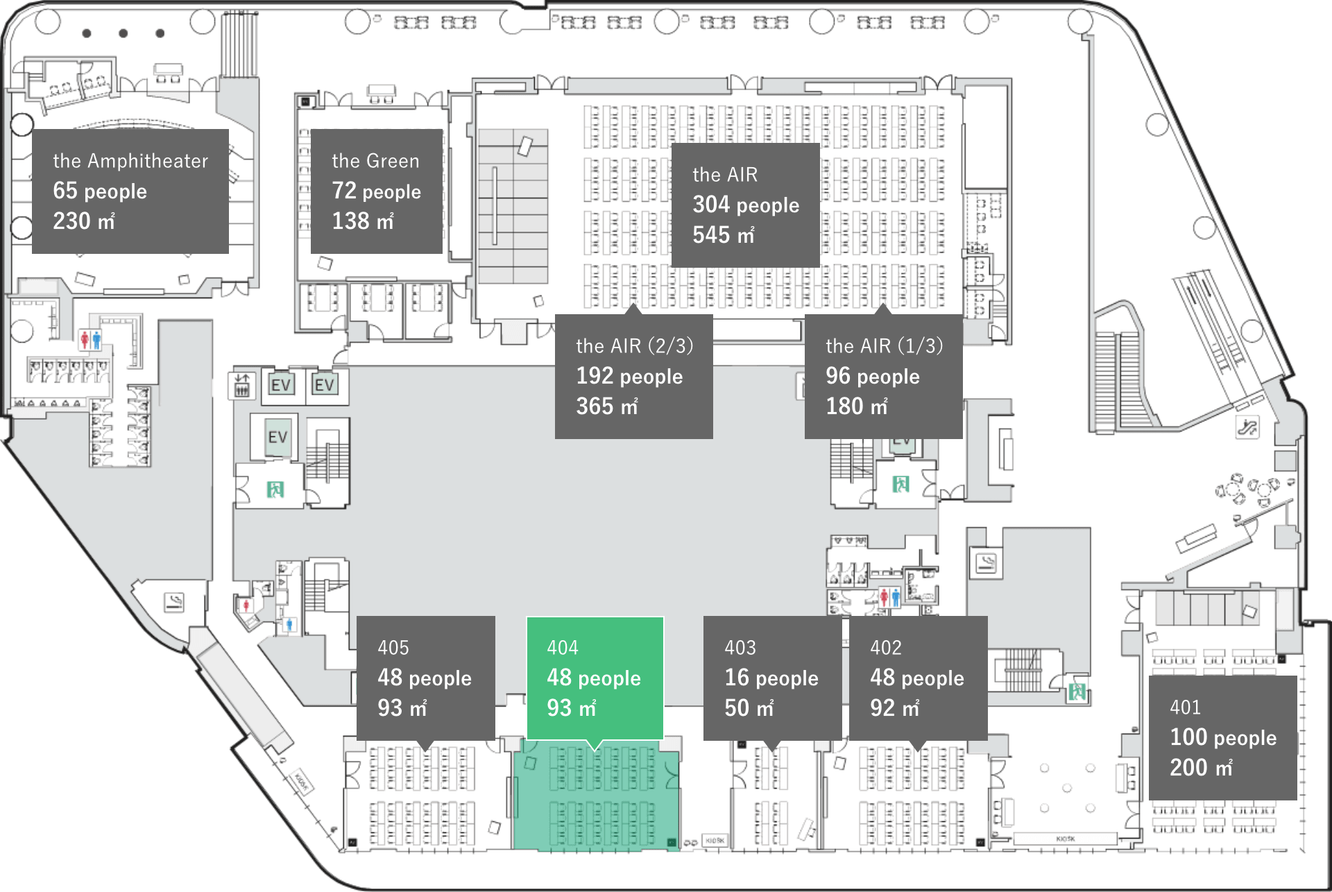 会場の位置情報の図