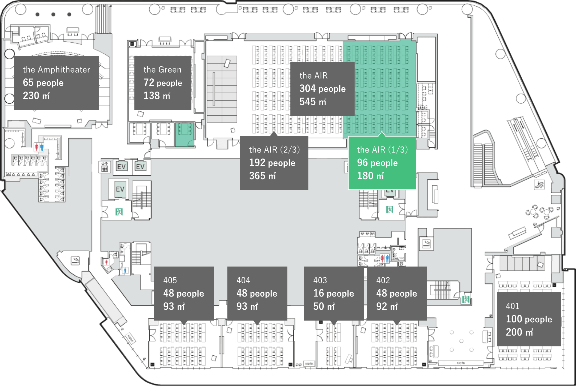会場の位置情報の図