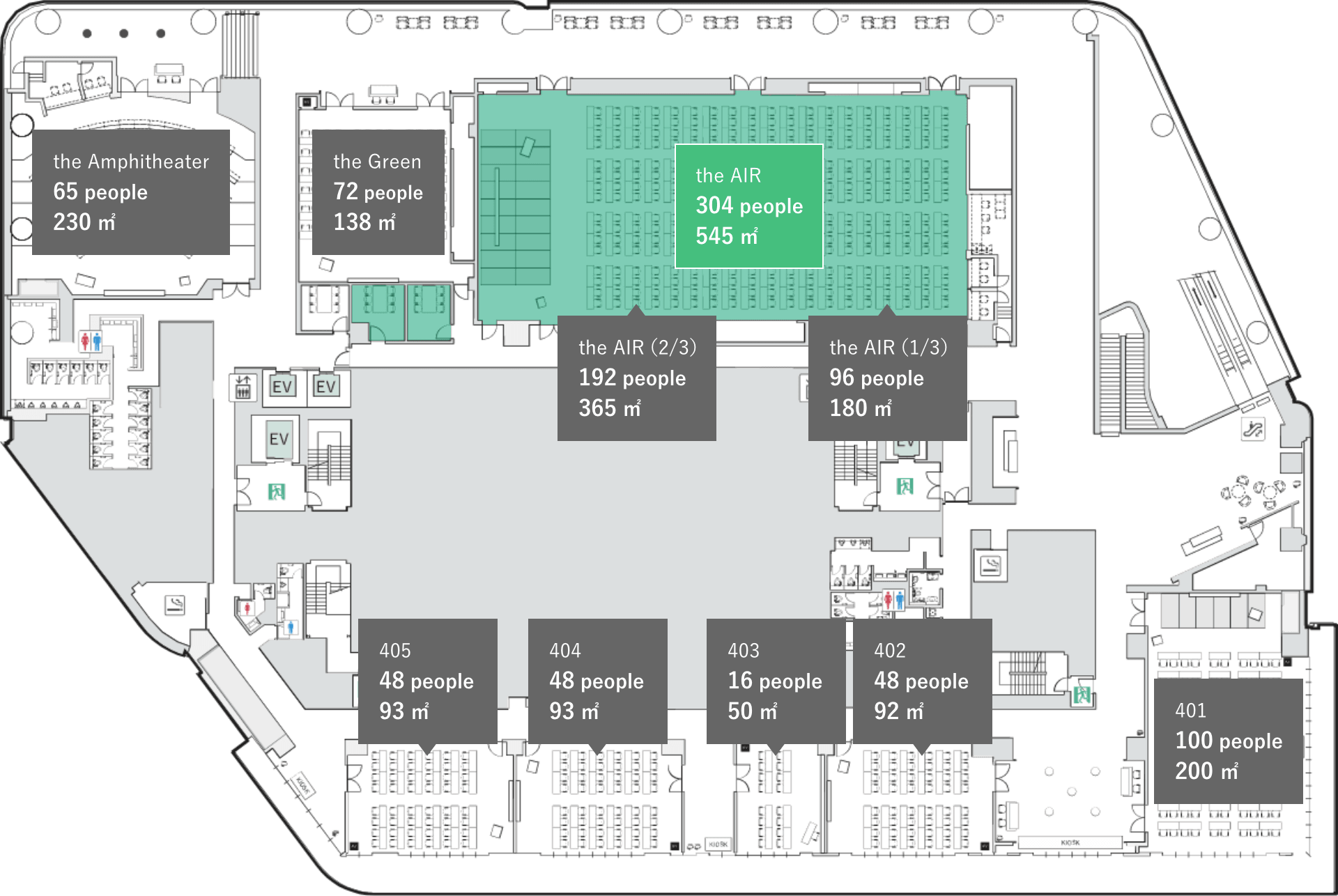 会場の位置情報の図