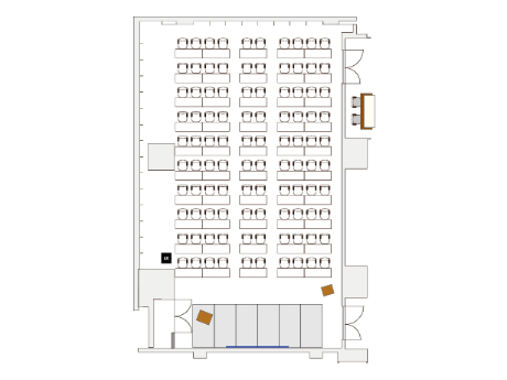 スクール形式(100席)の図