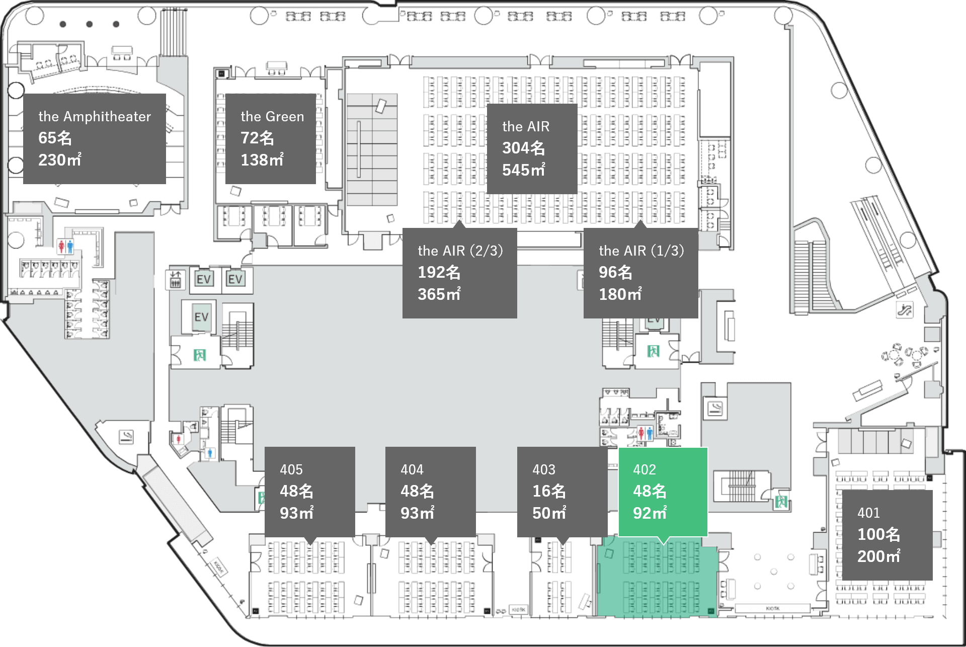 会場の位置情報の図