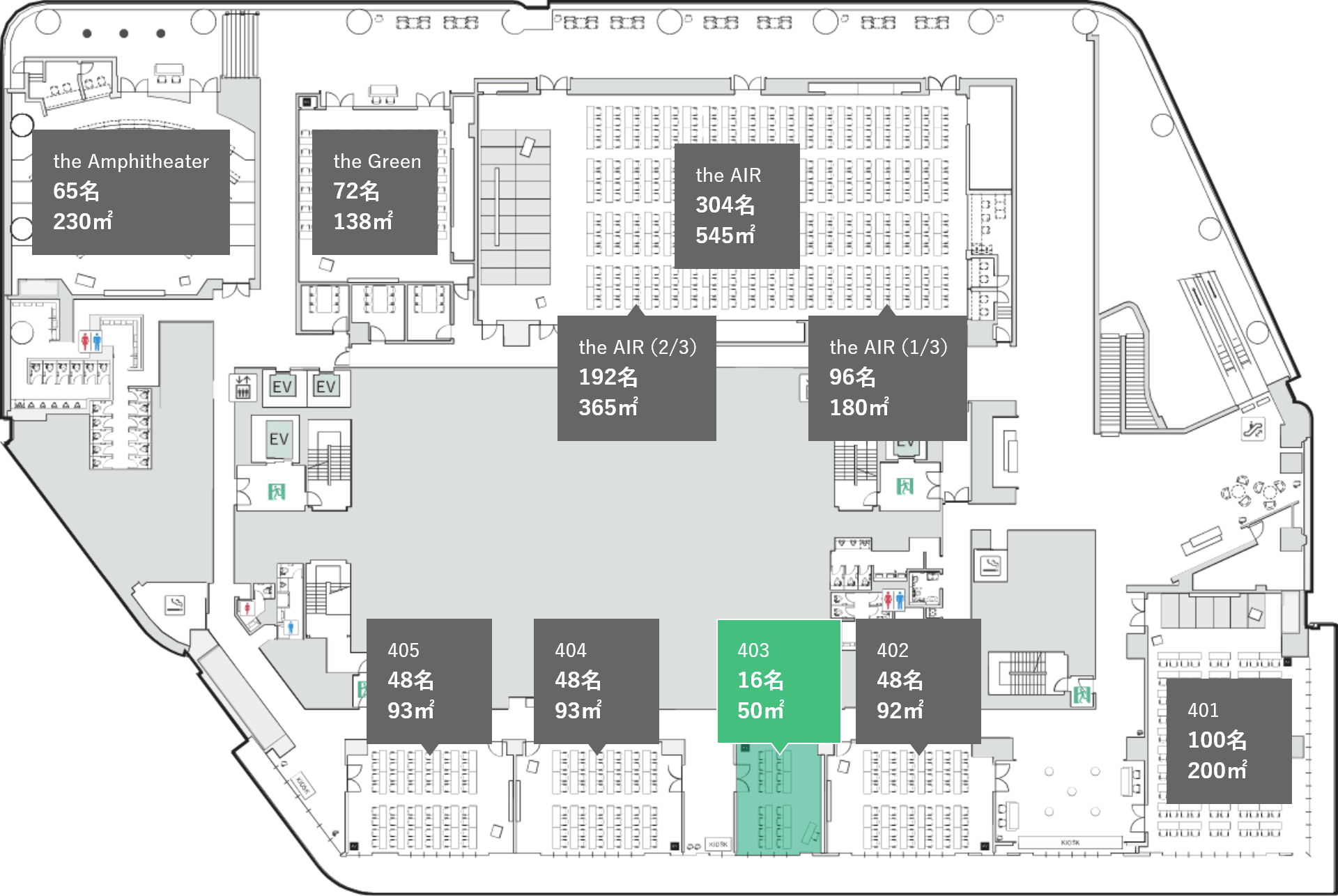 会場の位置情報の図