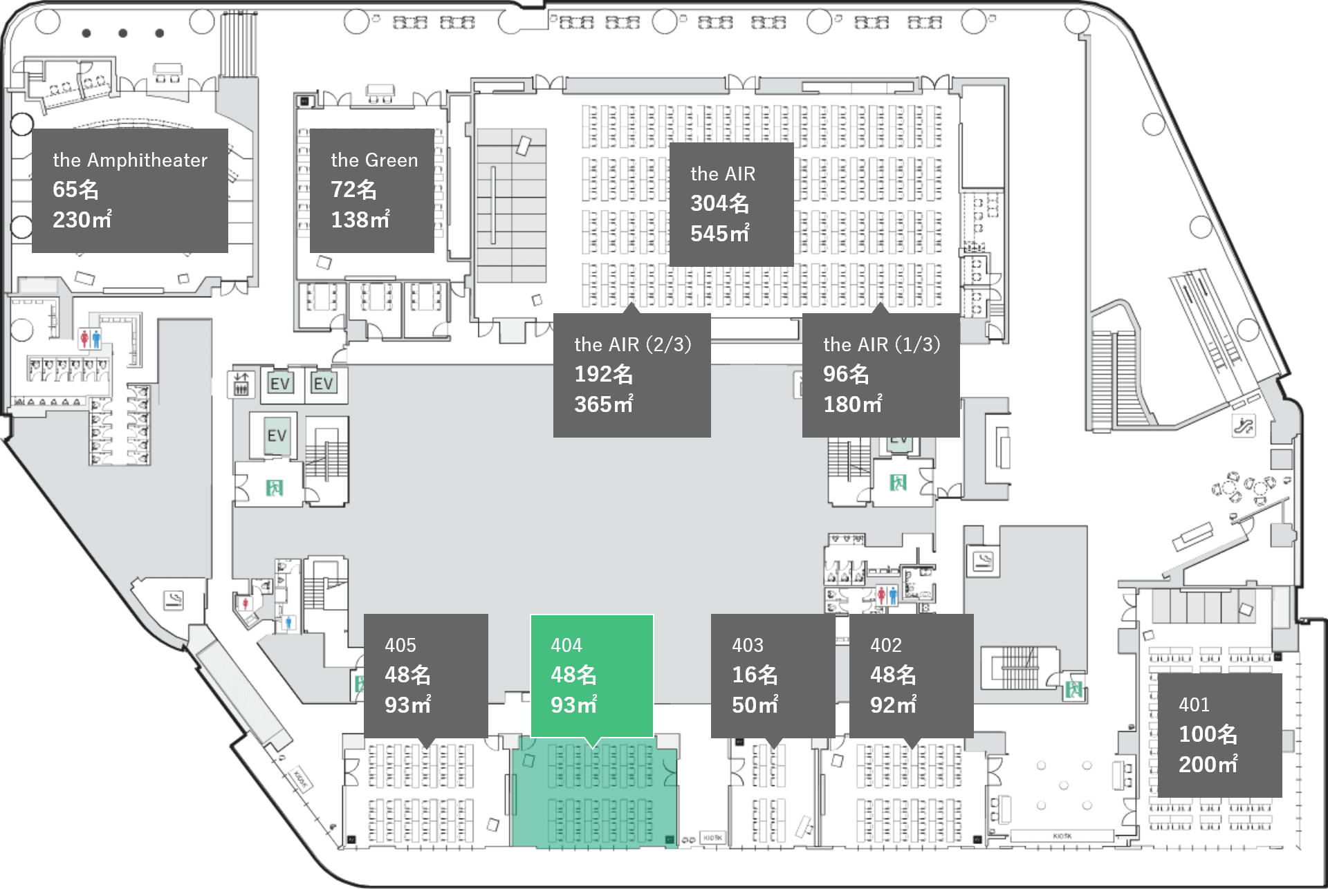 会場の位置情報の図