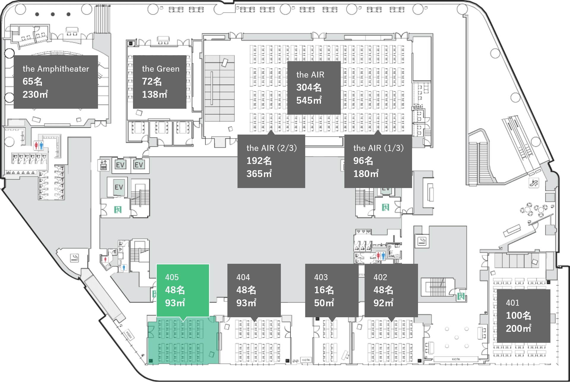 会場の位置情報の図