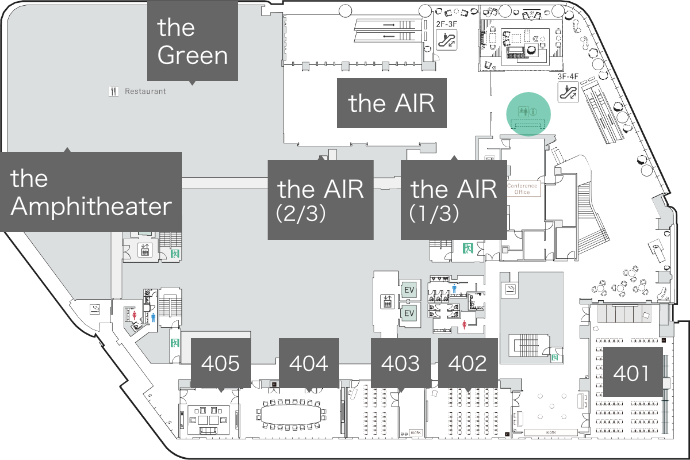 会場の位置情報の図