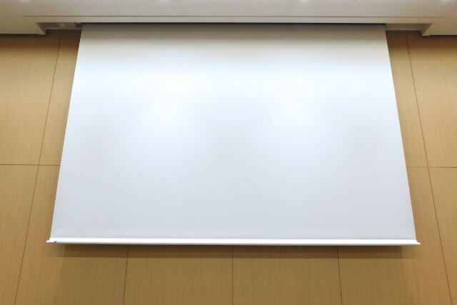 150インチスクリーンの写真