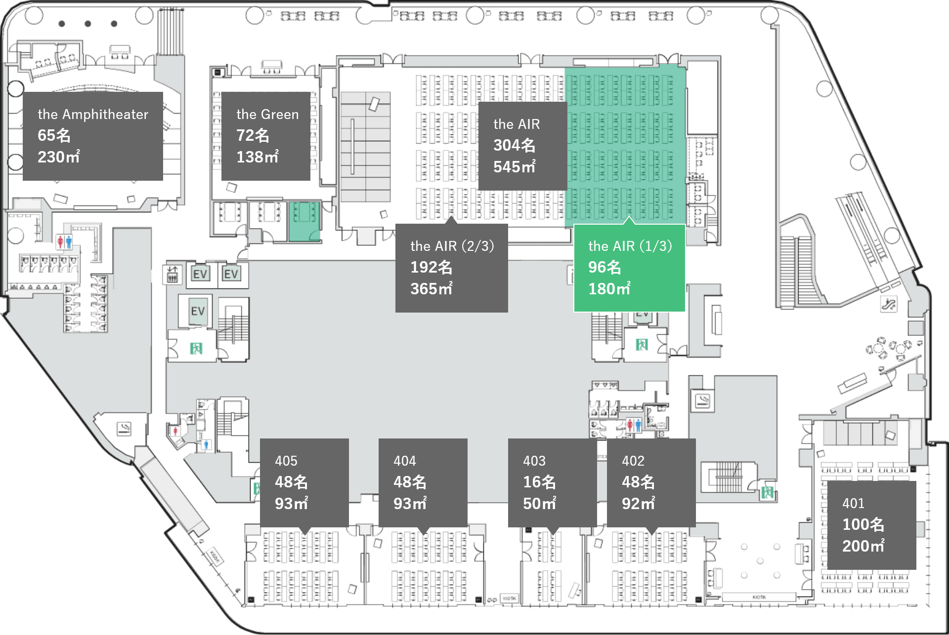 会場の位置情報の図