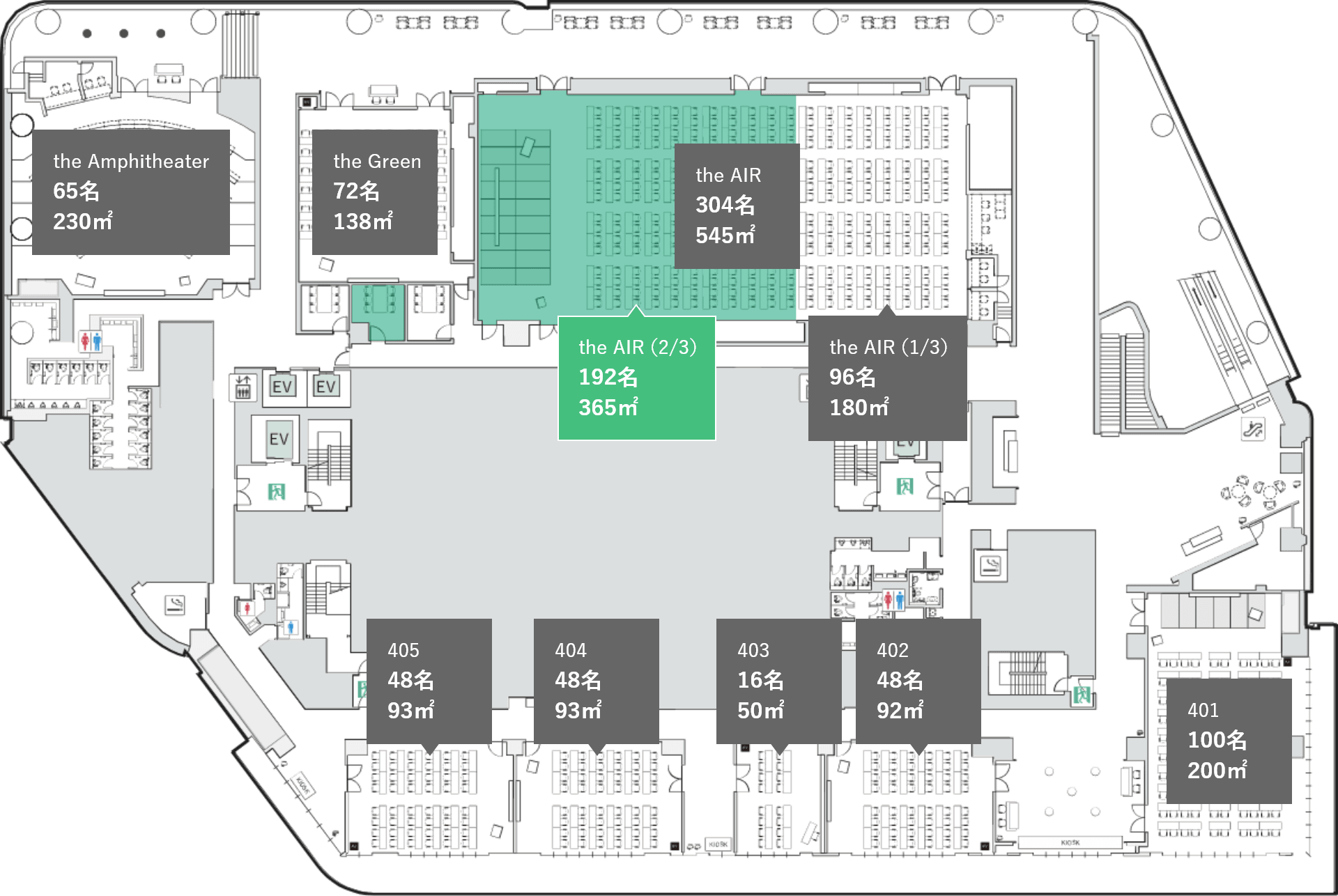 会場の位置情報の図
