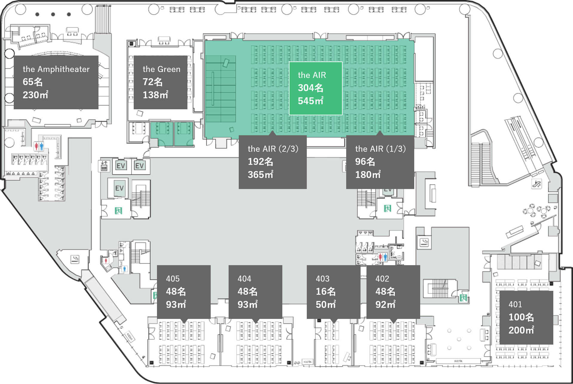 会場の位置情報の図