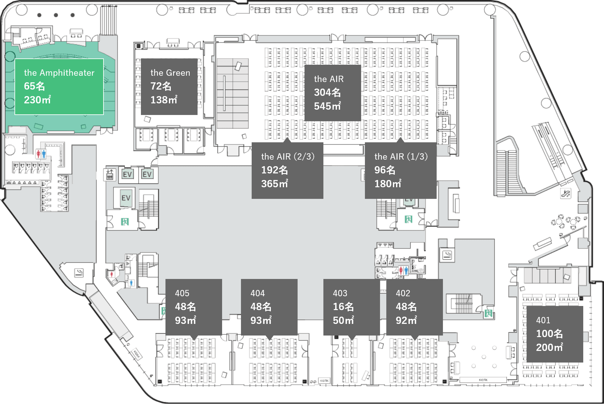 会場の位置情報の図