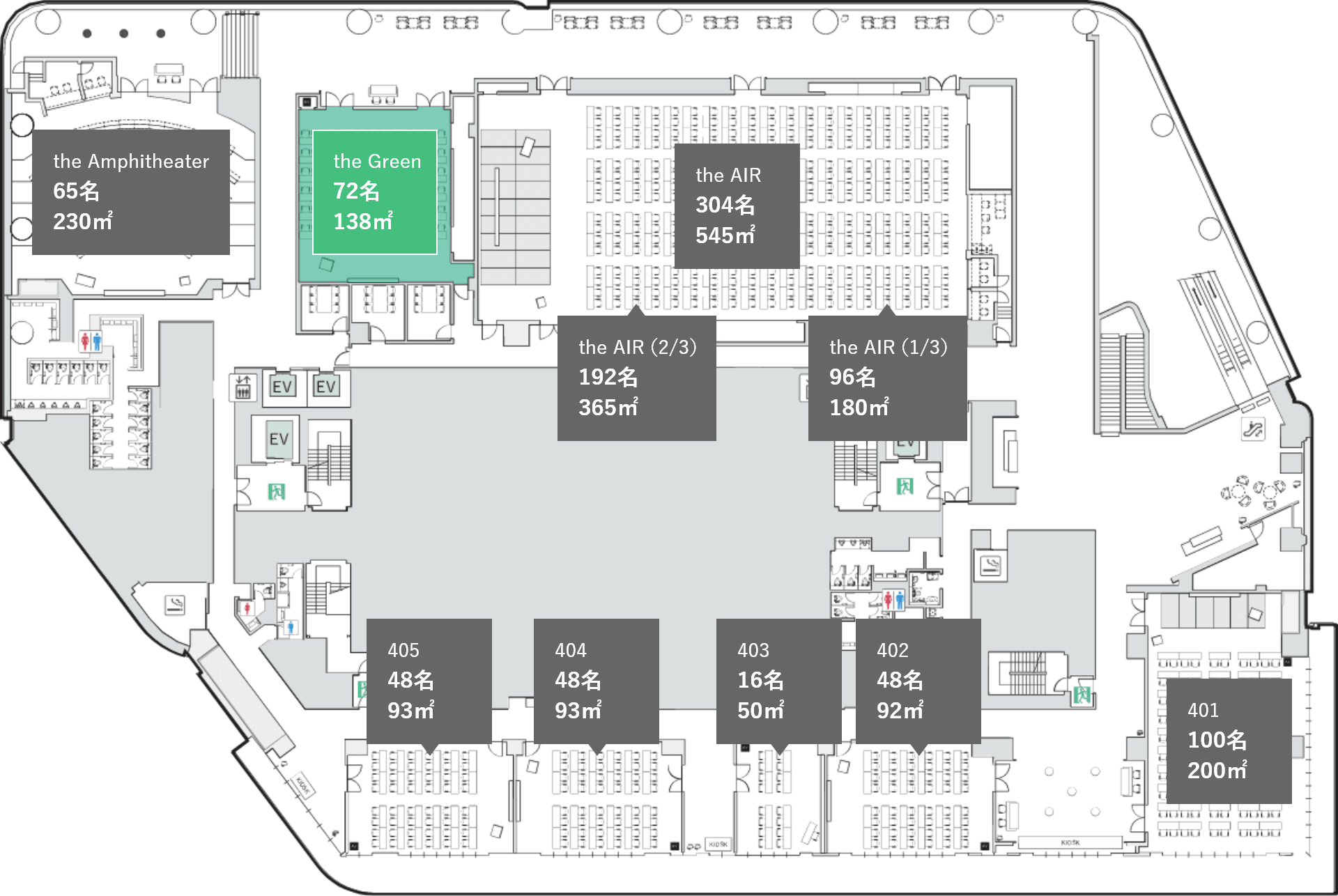 会場の位置情報の図