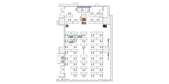 401ソーシャルディスタンスレイアウト図面