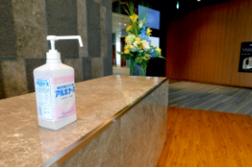 手指消毒液のイメージ